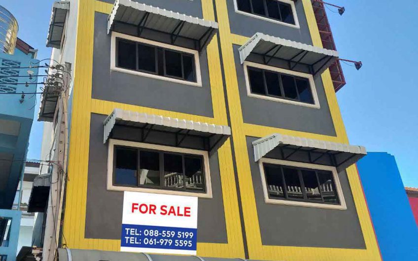 Low-price for sale 5-storey commercial building with tenants, Soi Buakhao, Pattaya