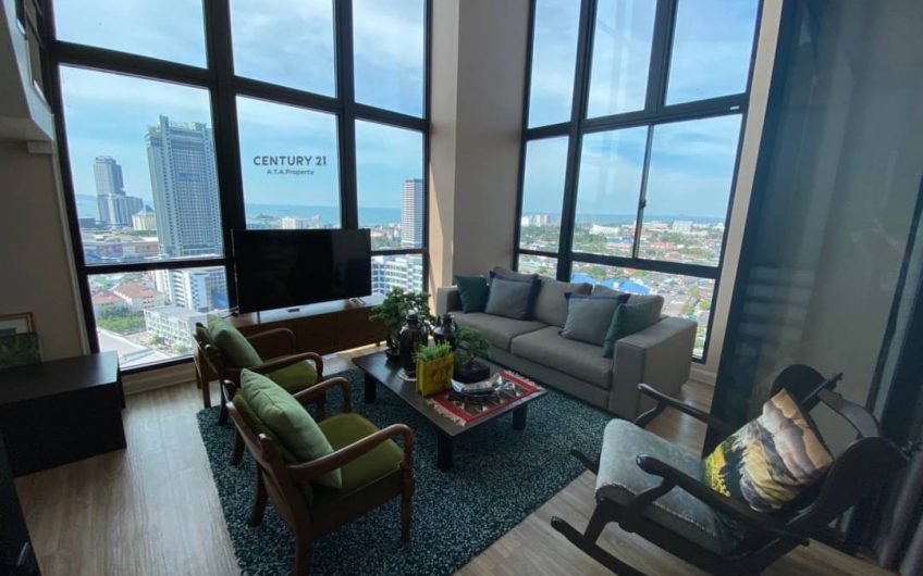 Condo for rent The Sky sriracha,  Duplex room, sea view