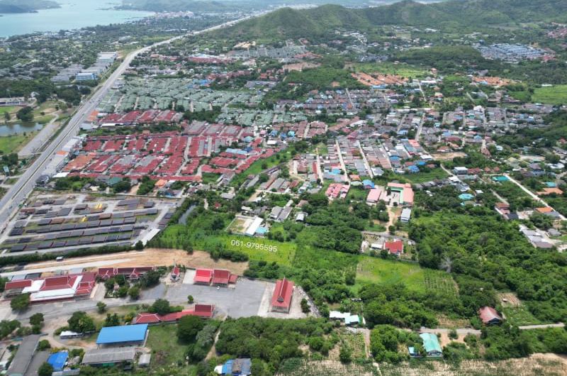 Large plot of land for sale near the sea, Sattahip, Chonburi.