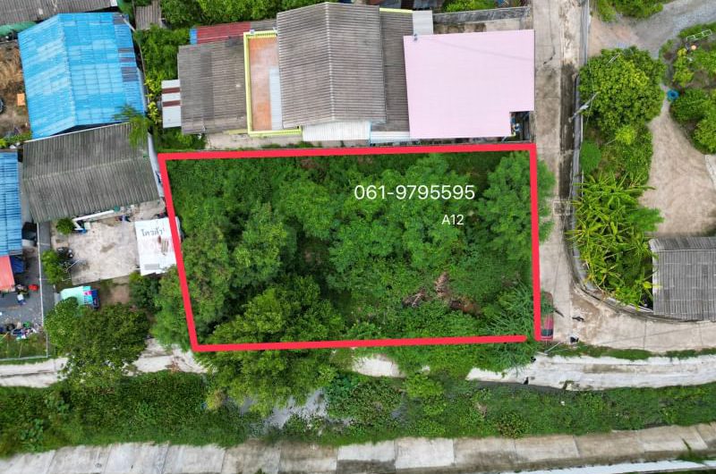 Land for sale, corner plot near Laem Chabang Port, Thung Krat, Bang Lamung chonburi.