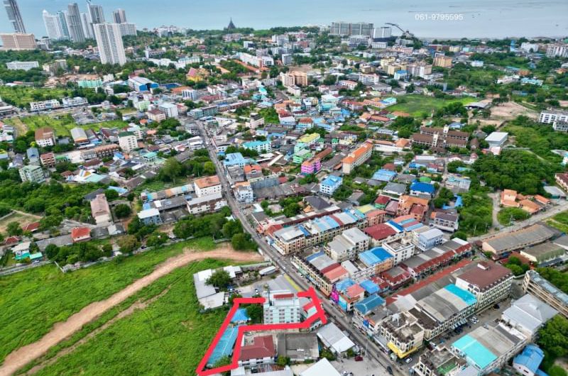 Land for sale with buildings, Soi Photisan, Pattaya, Chonburi