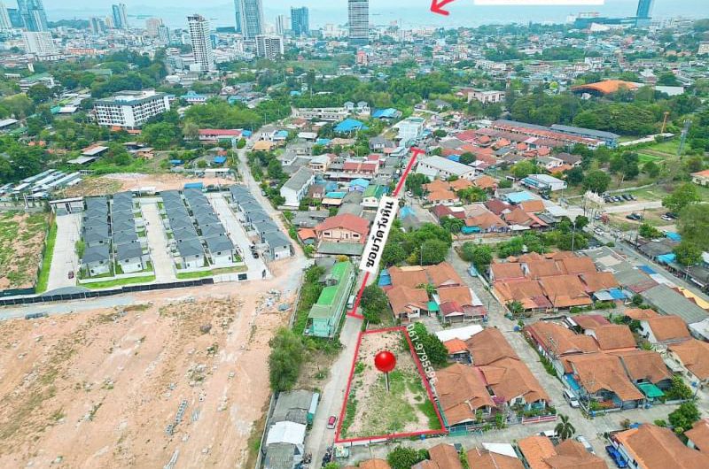 Sriracha land, Surasak, Soi Wat Wang Hin, great location, near Robinson Sriracha. Cheap land, Chonburi