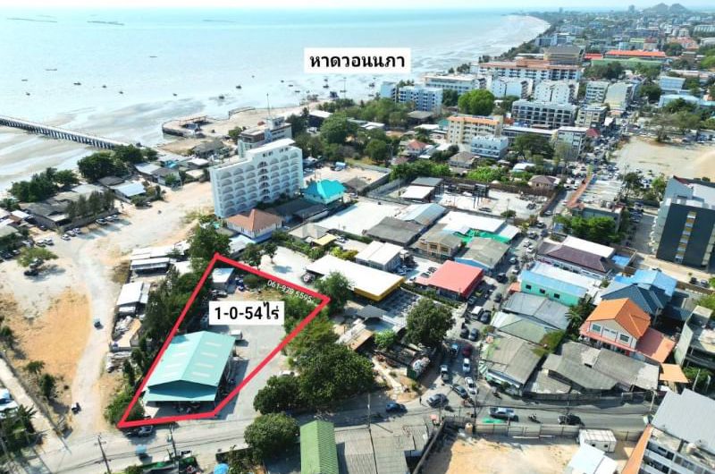 Land in Chonburi, Wannapha Beach, Bang Saen, prime location near Burapha University, Chonburi.