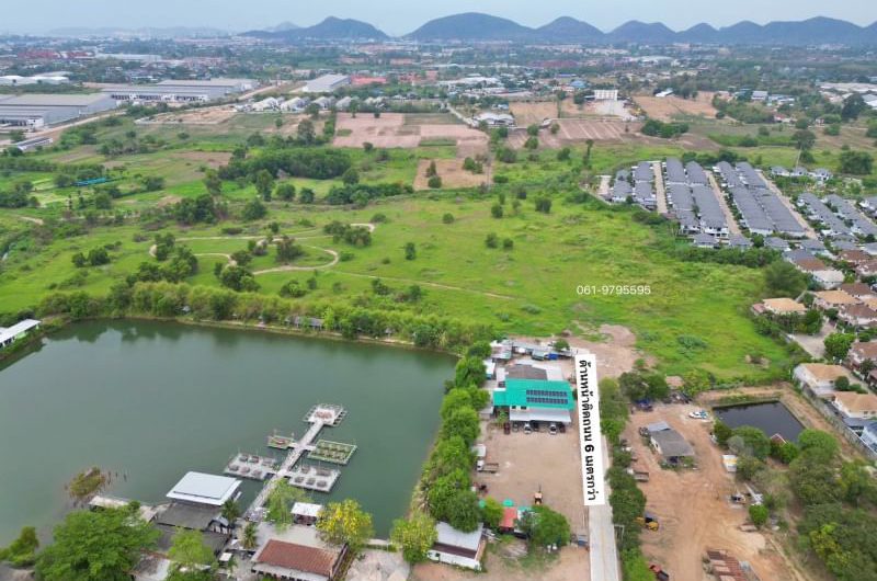 Sriracha land, beautiful plot, yellow area, community area, very good location, Sak Kho-Nong Kham road.