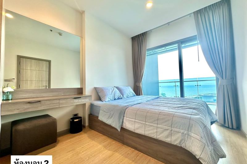 The Symphony, beachfront condo, Bang Phra, beautiful room, fully decorated, with furniture.