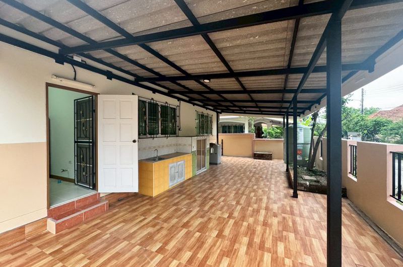 Single-storey detached house for rent, ready to move in, Montri Park Village, Sriracha, Chonburi