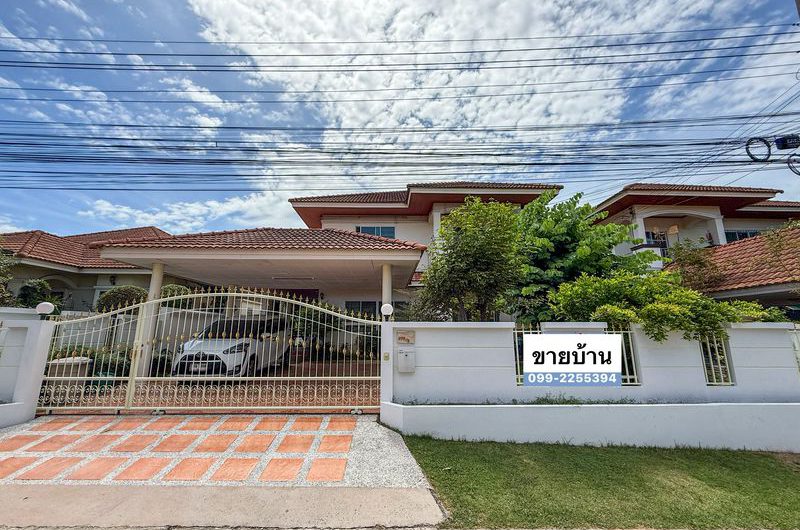 Second-hand detached house for sale, community area, Chak Kho-Nong Yai Bu Road, Sriracha, Chonburi