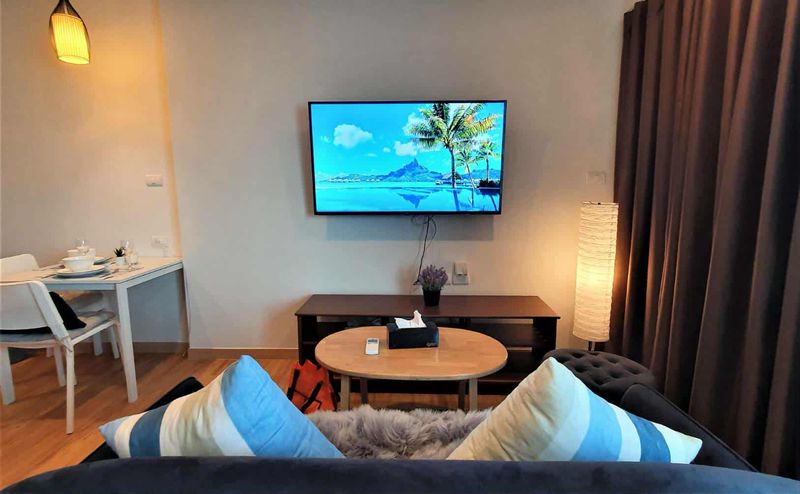 ขายคอนโดศรีราชา โครงการติดทะเล เดอะซี ห้องสวย ชั้นสูง ตกแต่งครบพร้อมเฟอร์