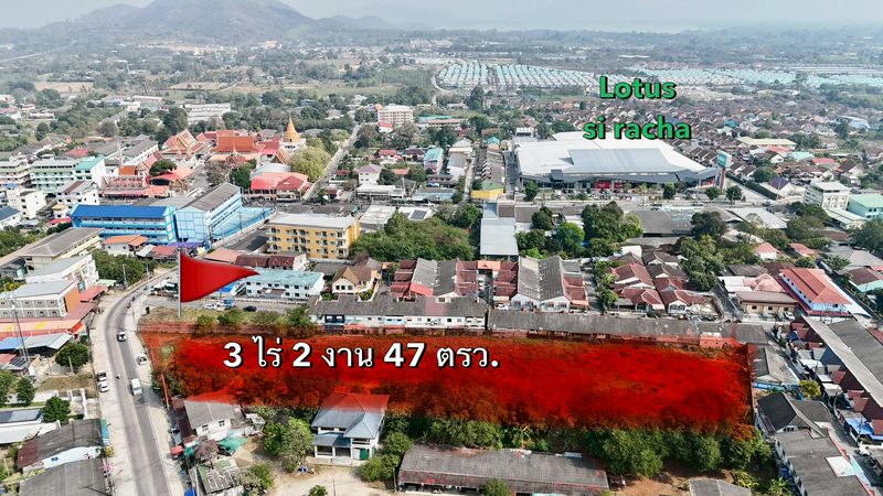 ให้เช่าที่ดินเปล่าศรีราชา แปลงสวย กลางเมือง ย่านเศรษฐกิจ ทำเลดีสุดๆ