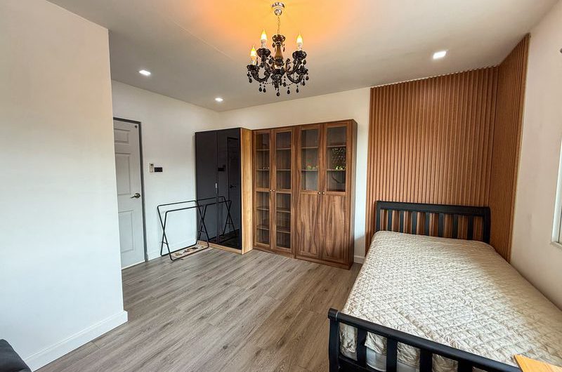 Twin house for sale in Chonburi, Baan Suan Bang Phra project, Sriracha. Fully furnished and move in Ready.