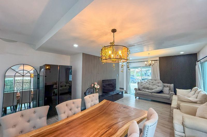 Twin house for sale in Chonburi, Baan Suan Bang Phra project, Sriracha. Fully furnished and move in Ready.