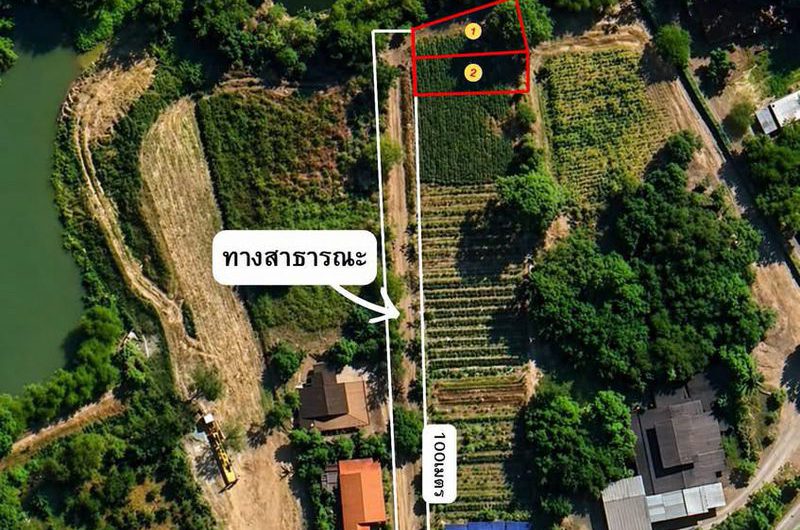 Land for sale next to a mountain, beautiful plot, excellent atmosphere, Bowin area, Sriracha, Chonburi.