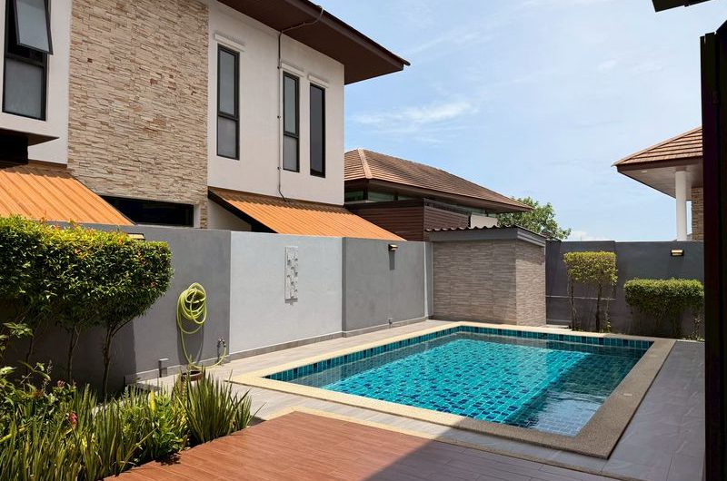 ขายบ้านเดี่ยวบางแสน ชลบุรี สไตล์Modern Tropica โครงการหรูนคราทรัพย์